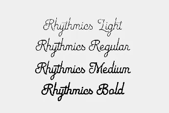 Rhythmics Family font