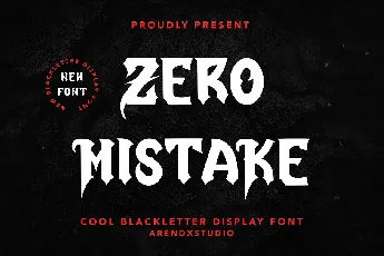 Zero Mistake font