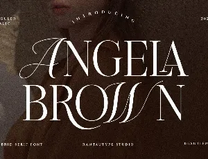 Angela Brown font