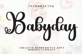 Babyday Calligraphy font