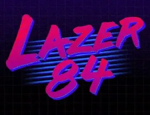 Lazer 84 font