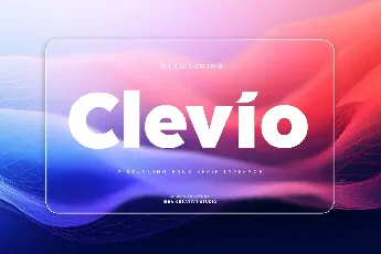 Clevio font