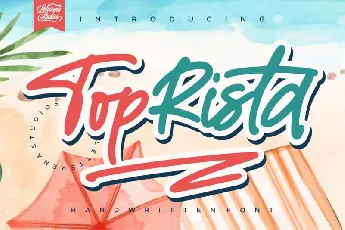 TopRista – Unique Handwritten font