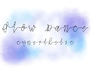 Slow Dance font