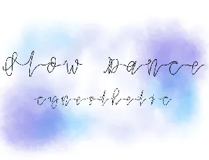 Slow Dance font