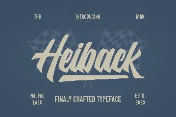 Heiback font