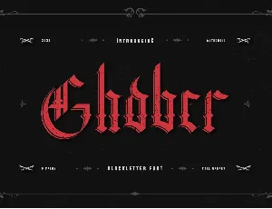 Ghober font