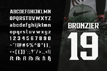 Bronzier Sporty Serif Family font