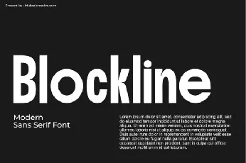 Blockline font