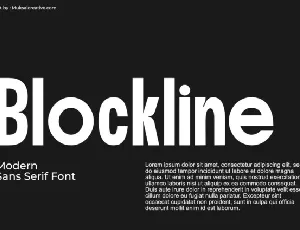 Blockline font