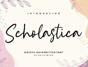 Scholastica Modern Handwritten font