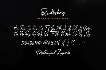 Reallishmy font