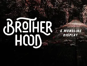 Brotherhood Display font