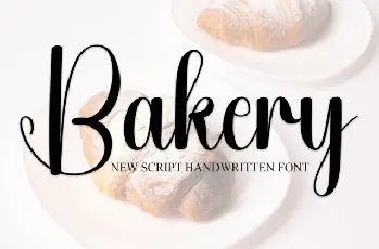 Bakery Handwritten font