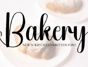 Bakery Handwritten font