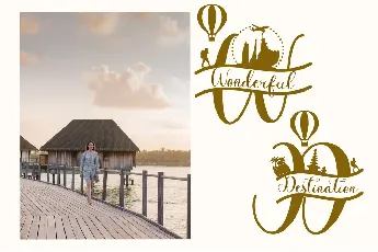 Vacation Monogram font