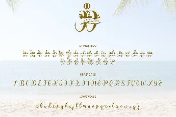 Vacation Monogram font