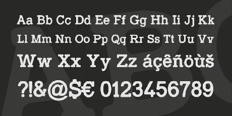 TypoSlab Irregular font