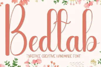 Bedtab Script font