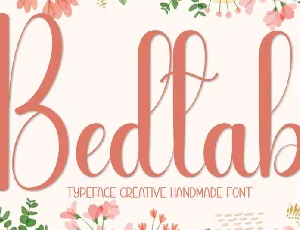 Bedtab Script font