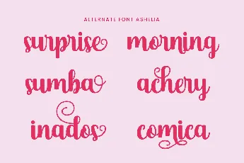 Ashelia font