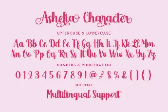 Ashelia font