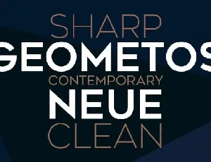 Geometos Neue Family font