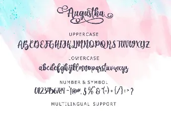 Augustha Script font