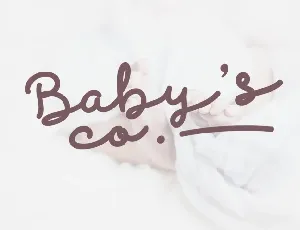 Discobaby Script font