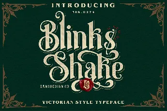 Blinks Shake font