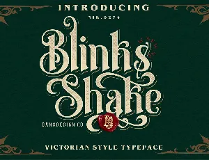 Blinks Shake font