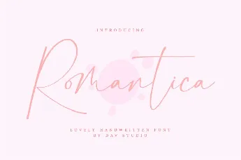 Romantica Lovely Handwritten Script font