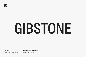 Gibstone Trial font