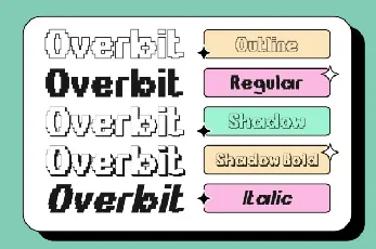 Overbit font