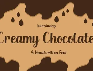 Creamy Chocolate Script font