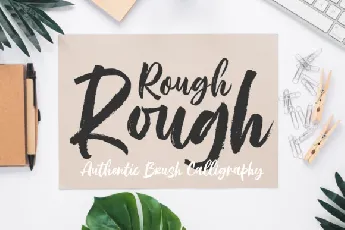 Rough Rough Brush font