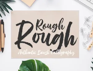 Rough Rough Brush font