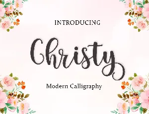 Christy font