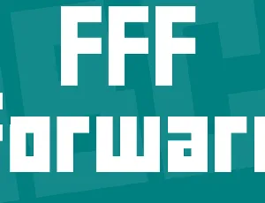 FFF Forward font