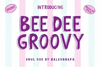 Bee Dee Groovy font