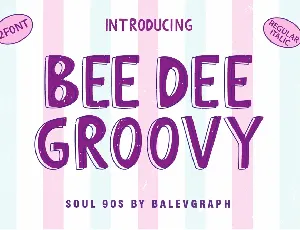 Bee Dee Groovy font