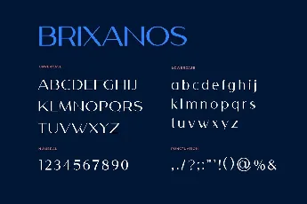 Brixanos font