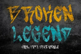 Broken Legend font