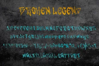 Broken Legend font