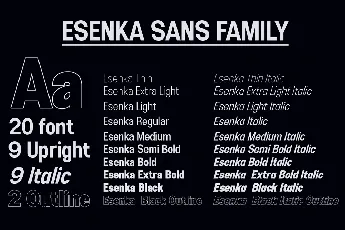 Esenka Family font