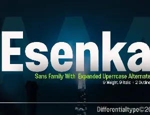 Esenka Family font