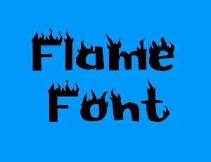 Flame font