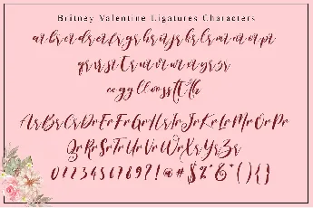 Britney Valentine font