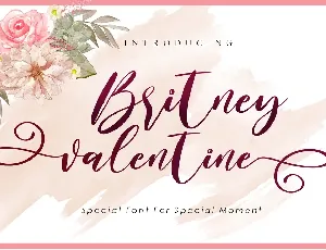 Britney Valentine font