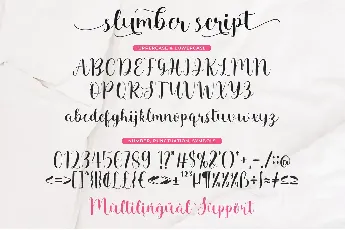 Slumber Script font